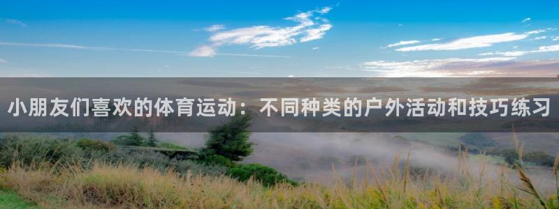 球王会体育：小朋友们喜欢的体育运动：不同种类的户外活动和技巧练习